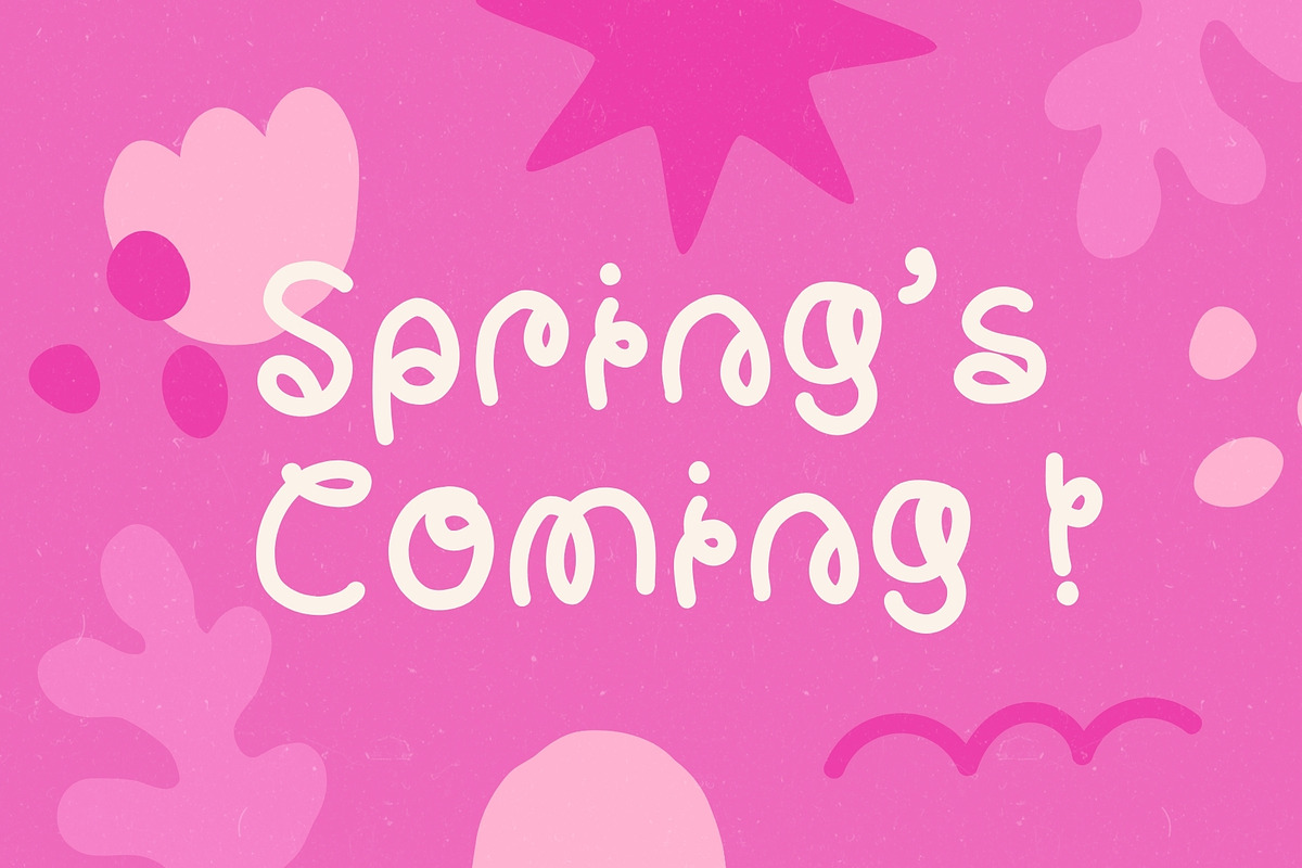 Sugar Bunch Playful Monoline Display, a Handwritten Font by Sloulyfe (Photo 2 of 10)