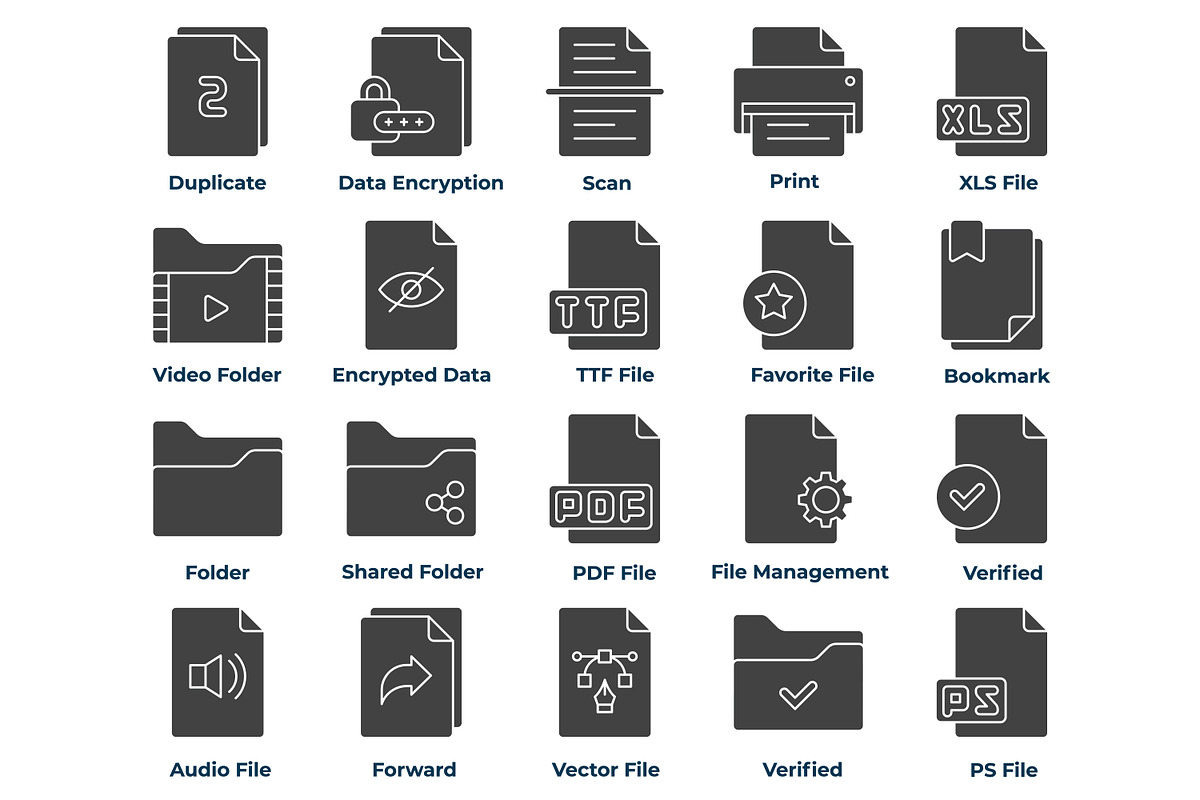 File and Document Icons, an Icon by Tekuni (Photo 5 of 12)