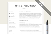 Clean, Simple, Minimalist Resume CV, a Resume Template by MondaySpark (Thumbnail 1 of 8)