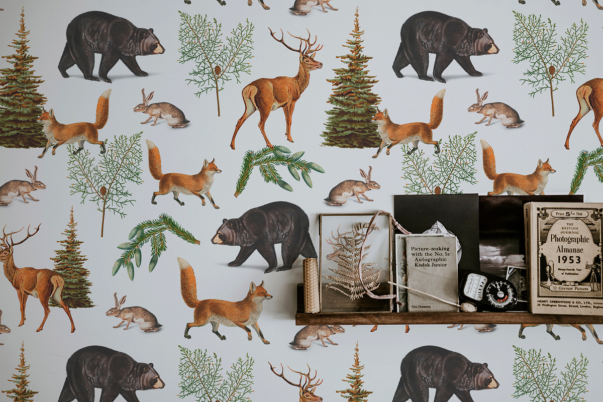 Magic Woodland vintage modern set, an Animal Illustration by Beauty Drops (Photo 2 of 9)