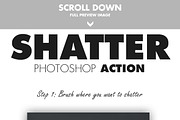 Shatter Photoshop Action preview 2