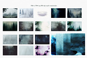 Twilight morning watercolor clip art, a Seasonal Illustration by FleurArt (Thumbnail 11 of 19)