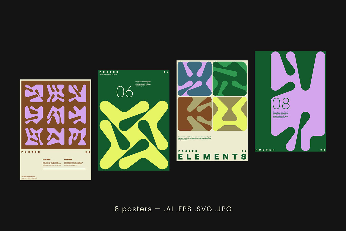 Organic Geometry - Shapes & Posters, an Object Graphic by Léo Alexandre (Photo 5 of 6)