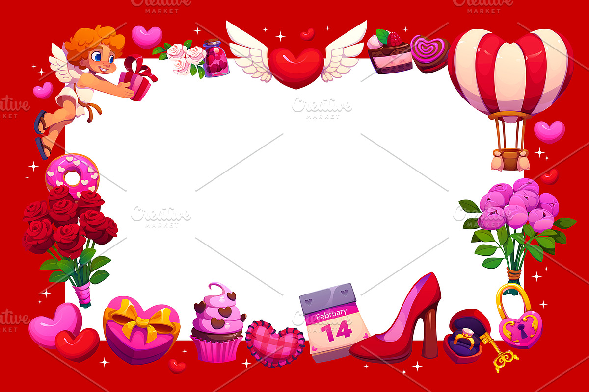 Valentines day holiday greeting card, an Illustration by Vector Tradition (Photo 3 of 3)