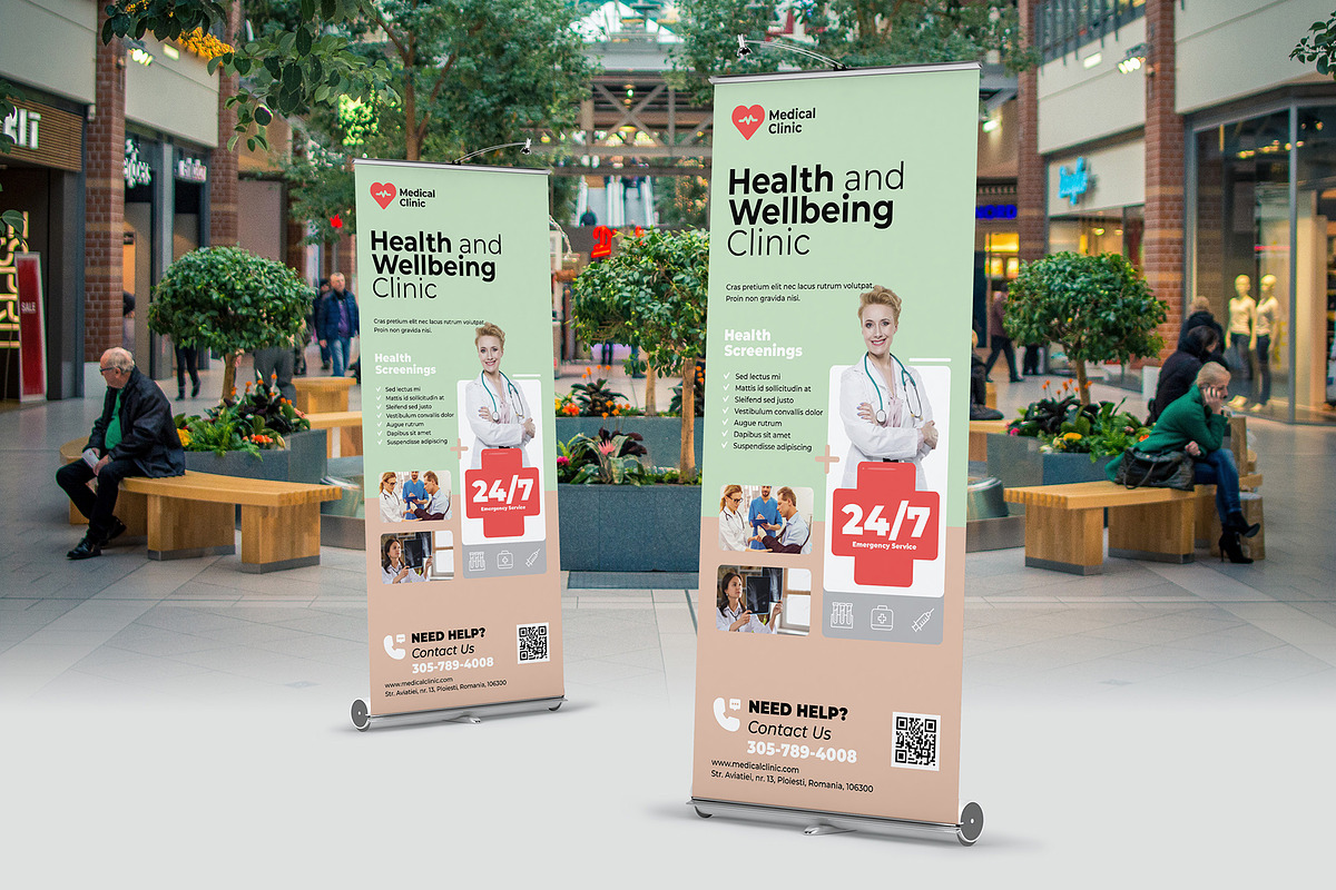 Healthcare Roll-Up Banner, a Flyer Template by floringheorghe (Photo 3 of 4)