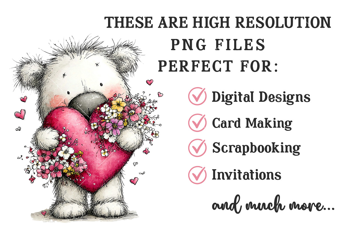 Mother's Day Teddy Bear Clipart, an Illustration by OK Design (Photo 4 of 6)
