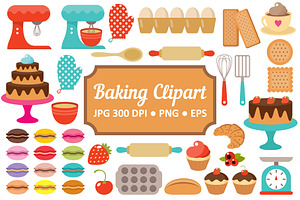 Baking clipart. Kitchen devices