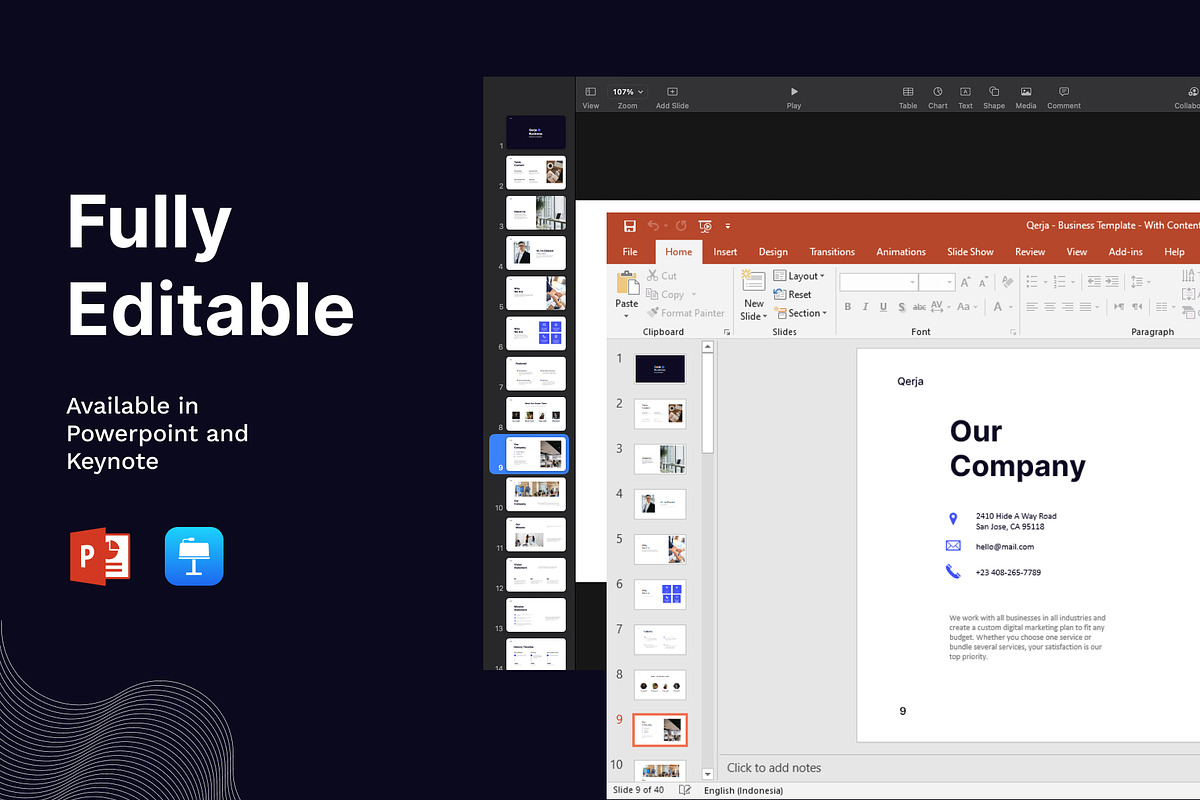 Qerja - Presentation Template, a Presentation Template by Product Experience (Photo 2 of 6)