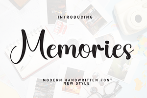 Memories Script Font