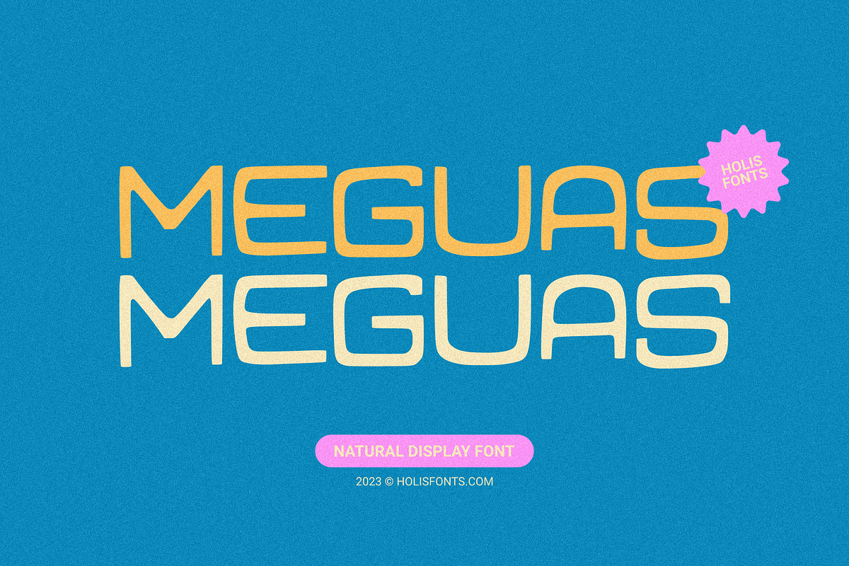 Meguas, a Sans Serif Font by 24Design Studios (Photo 1 of 9)