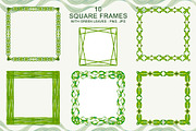 Floral frames, botanical watercolor, a Decorative Illustration by EL_SUHOVA (Thumbnail 2 of 15)