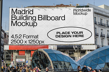 Madrid Urban Billboard Mockup