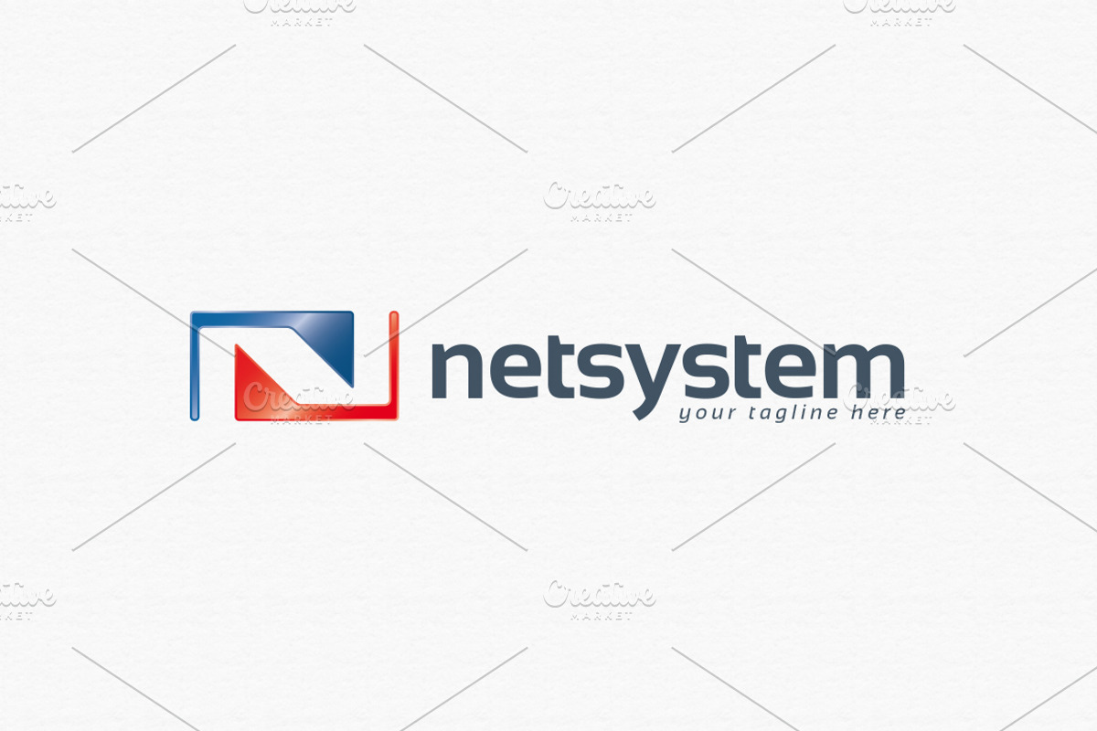 Net System Logo Template, a Branding & Logo Template by PixaSquare