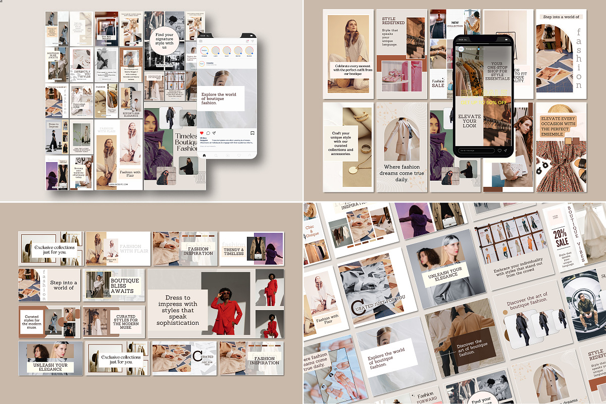 Fashion Canva Social Media Templates, a Social Media Template by Snapybiz (Photo 9 of 9)