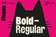 Chuppy Bold Display Font, a Sans Serif Font by Viswell (Thumbnail 2 of 11)