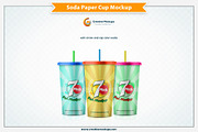 Soda Paper Cup Mockup, a Merchandise Mockup by Plus Media (Thumbnail 3 of 6)