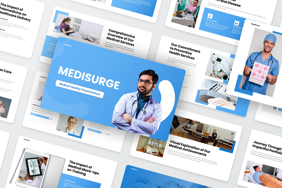 Medisurge Medical Health PowerPoint, a Presentation Template by SquidPixey (Photo 5 of 6)