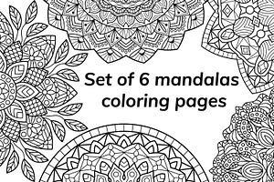 Mandala. Coloring book pages, a Decorative Illustration by jelisua88