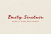 Ophelia Elow Bold Script, a Script Font by etigletters (Thumbnail 2 of 10)
