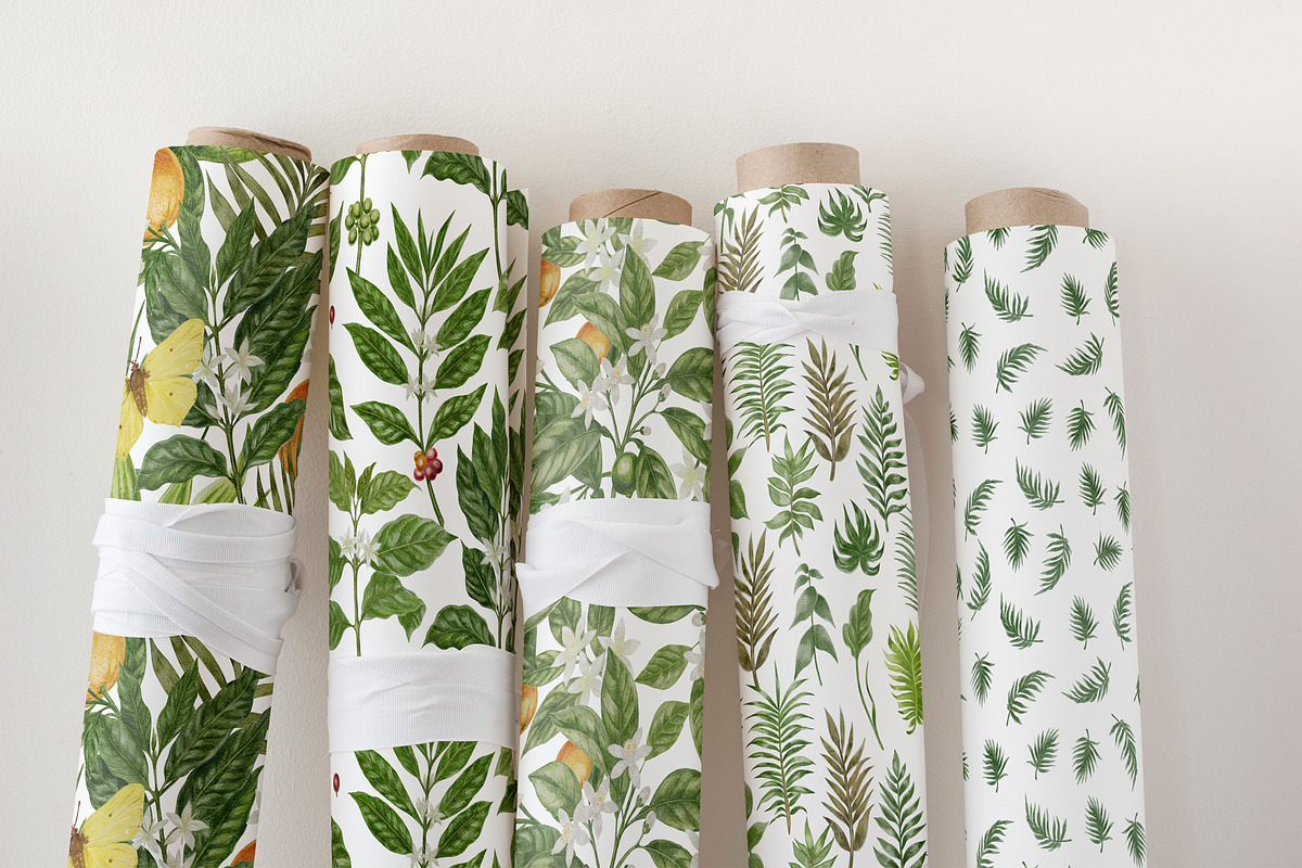 Botanical Watercolor Collection, a Pattern Graphic by mila_leev (Photo 11 of 13)
