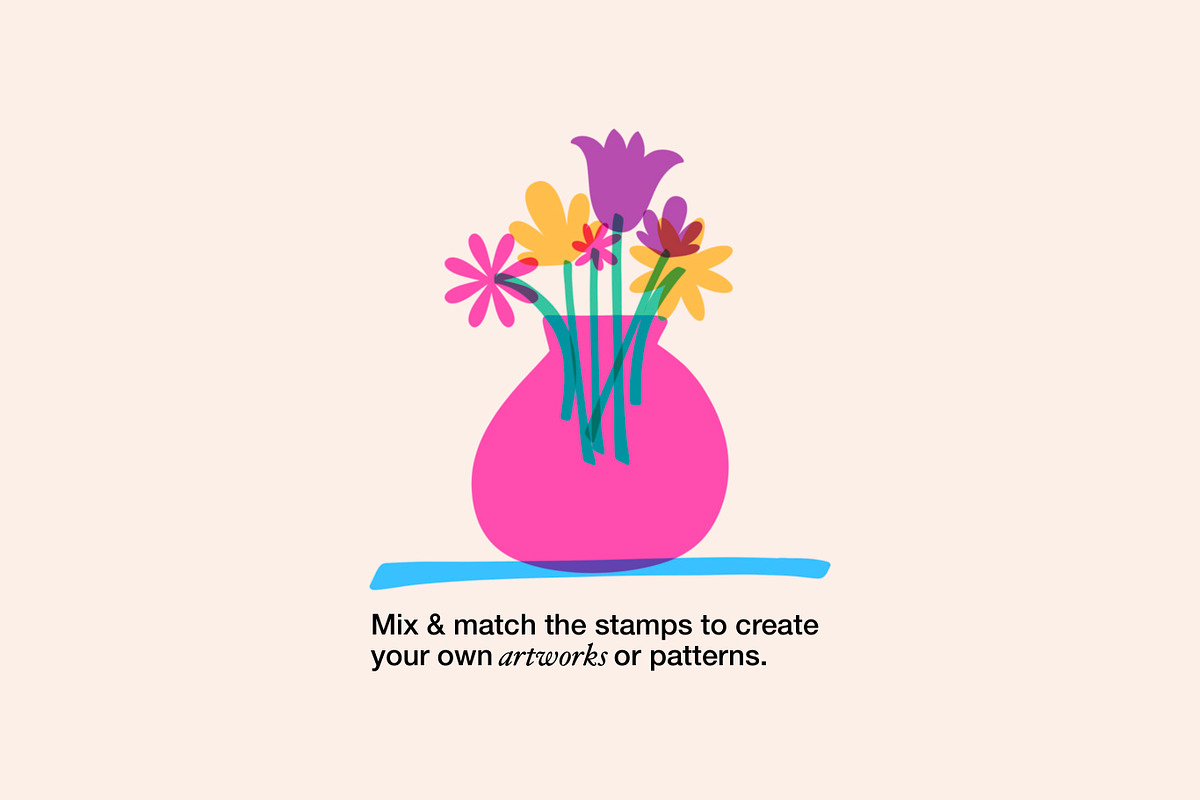 140+ procreate riso shape stamps, a Brush Add-On by laura.design (Photo 10 of 10)