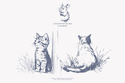 vintage clipart farm animals set, a Decorative Illustration by Patishop Art (Thumbnail 4 of 10)