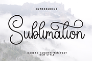Sublimation | Script Font, a Handwritten Font by Scratchones (Thumbnail 1 of 9)