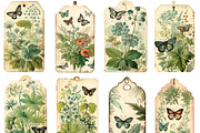 Vintage Botanical Digital Paper, a Background Graphic by BusyDaydesign (Thumbnail 3 of 8)