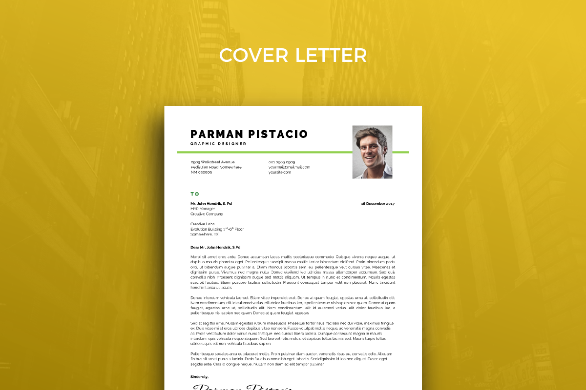 Resume Template 34, a Resume Template by graphicalcium (Photo 3 of 3)