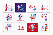 Technology Illustration Set, a Technology Illustration by Vectors Market (Thumbnail 5 of 8)