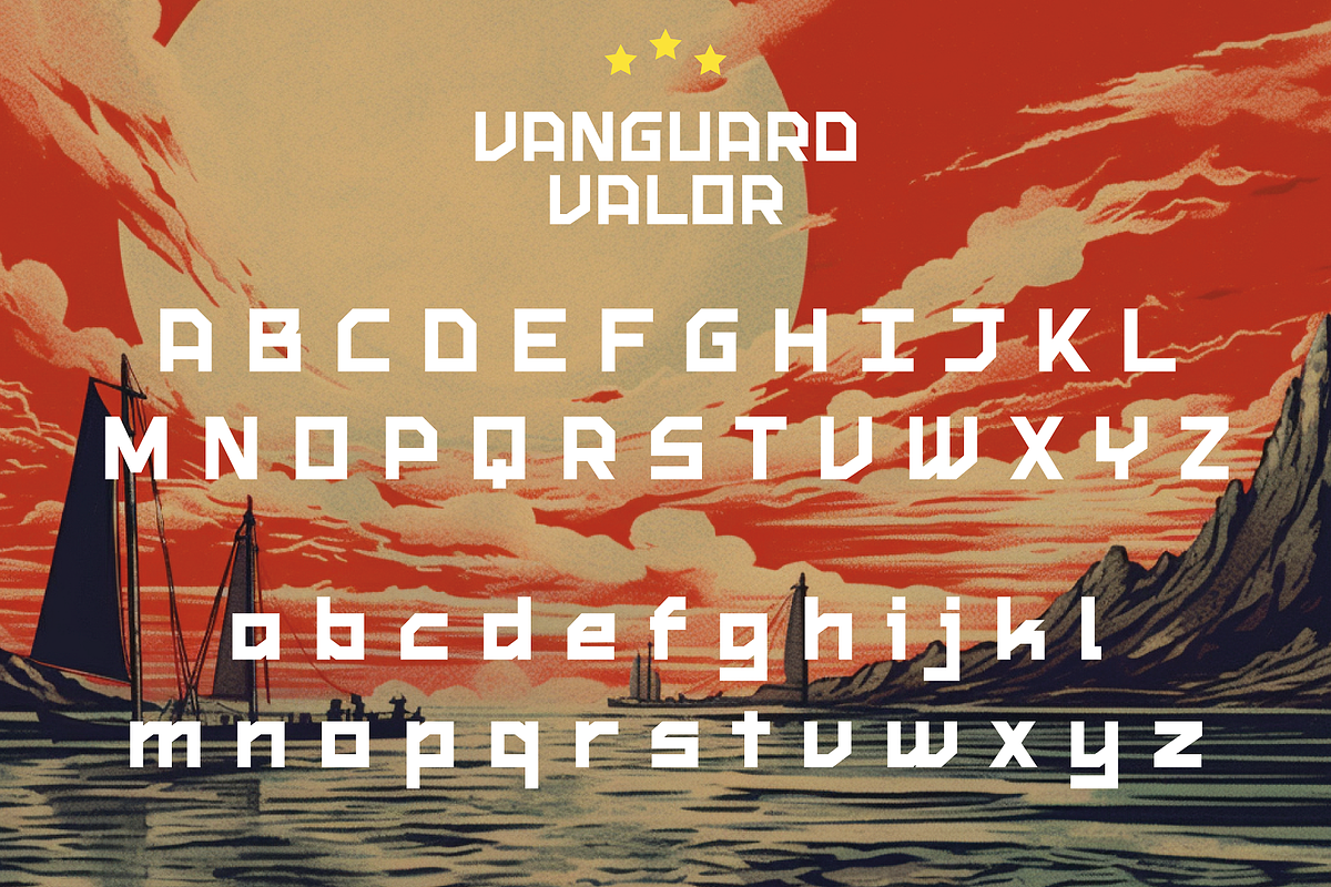 Vanguard Valor - Soviet Typeface, a Sans Serif Font by HipFonts (Photo 6 of 11)