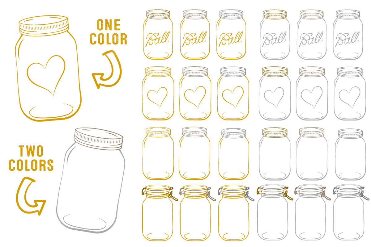 Mustard Jar Vectors & Clipart, an Illustration by Amanda Ilkov (Photo 3 of 4)