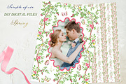 Spring Garden Toile Pink Butterfly, a Graphic by LABFcreations (Thumbnail 2 of 4)