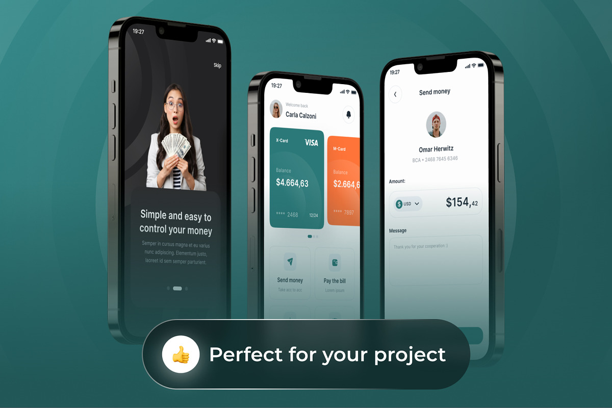 FinPro - Finance Apps UI Kit, an App Template by CreativeUI (Photo 5 of 8)