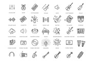 Music Icon Set, an Object Graphic by Tettygreen (Thumbnail 1 of 3)