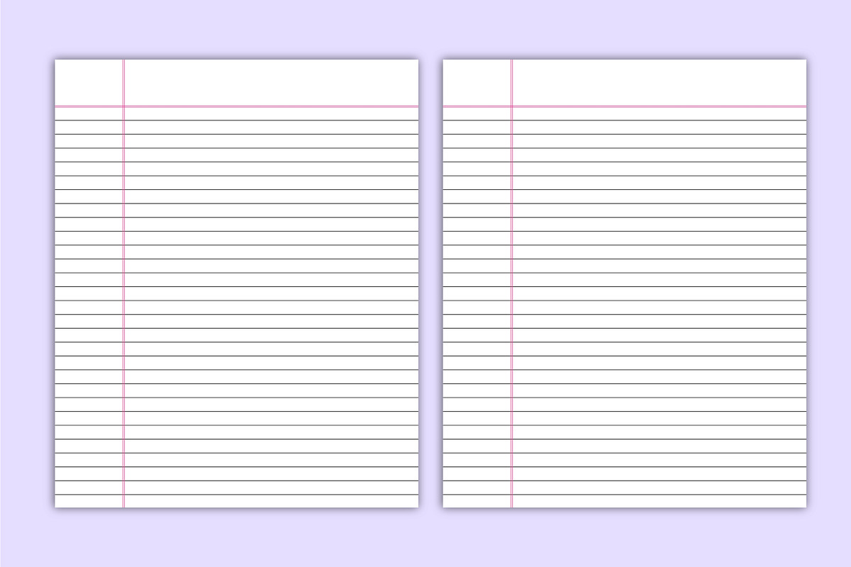 Composition Notebooks- Wide Ruled, a Stationery Template by Mustafiz (Photo 3 of 4)