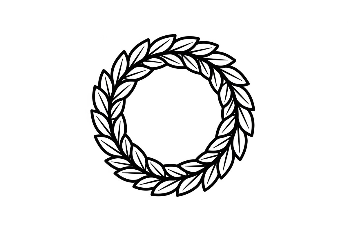 Leaf Laurel Wreath Frame Bundle, an Illustration by Gaye Art (Photo 14 of 51)