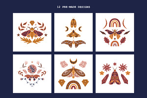 Mystic Moth Vector Collection