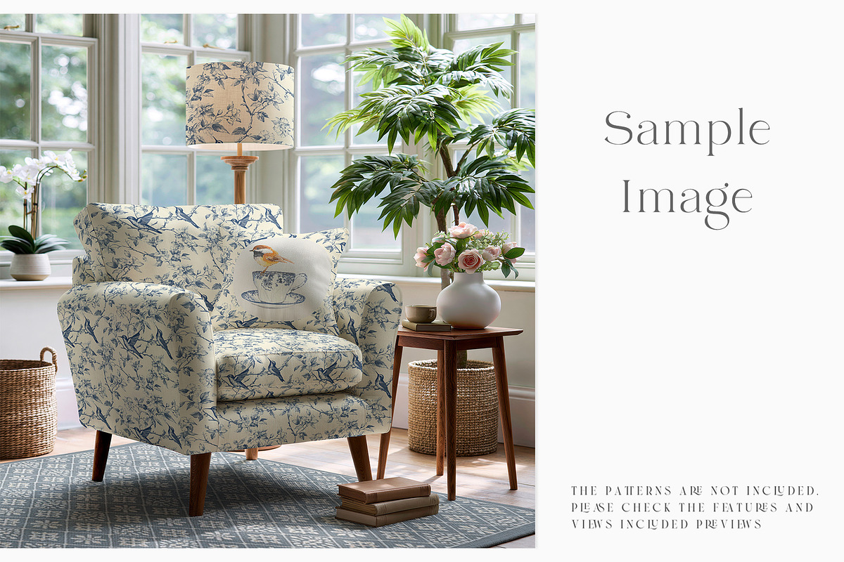 Armchair Upholstery Mockup, a Household Mockup by mock-ups (Photo 7 of 11)