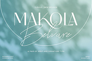 Makola Belvare | Font Duo, a Sans Serif Font by ClevUs (Thumbnail 1 of 12)