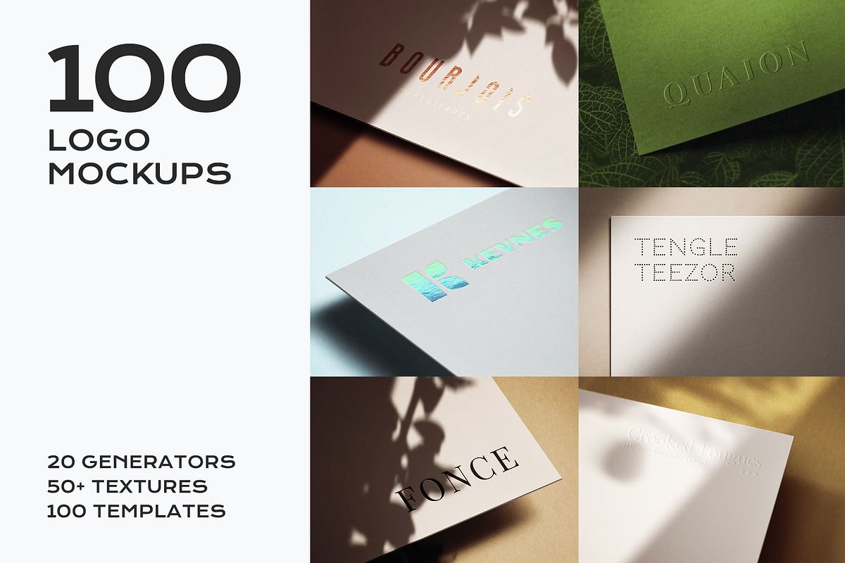 100 Logo Mockup Branding Bundle, a Product Mockup by PrintPixel (Photo 1 of 30)