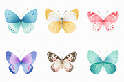 Watercolor Butterfly Clipart, an Illustration by Libby Wishes (Thumbnail 6 of 6)