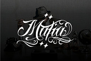 Amigos Chicano Script Tattoo Font, a Script Font by WhymoreArt (Thumbnail 4 of 13)