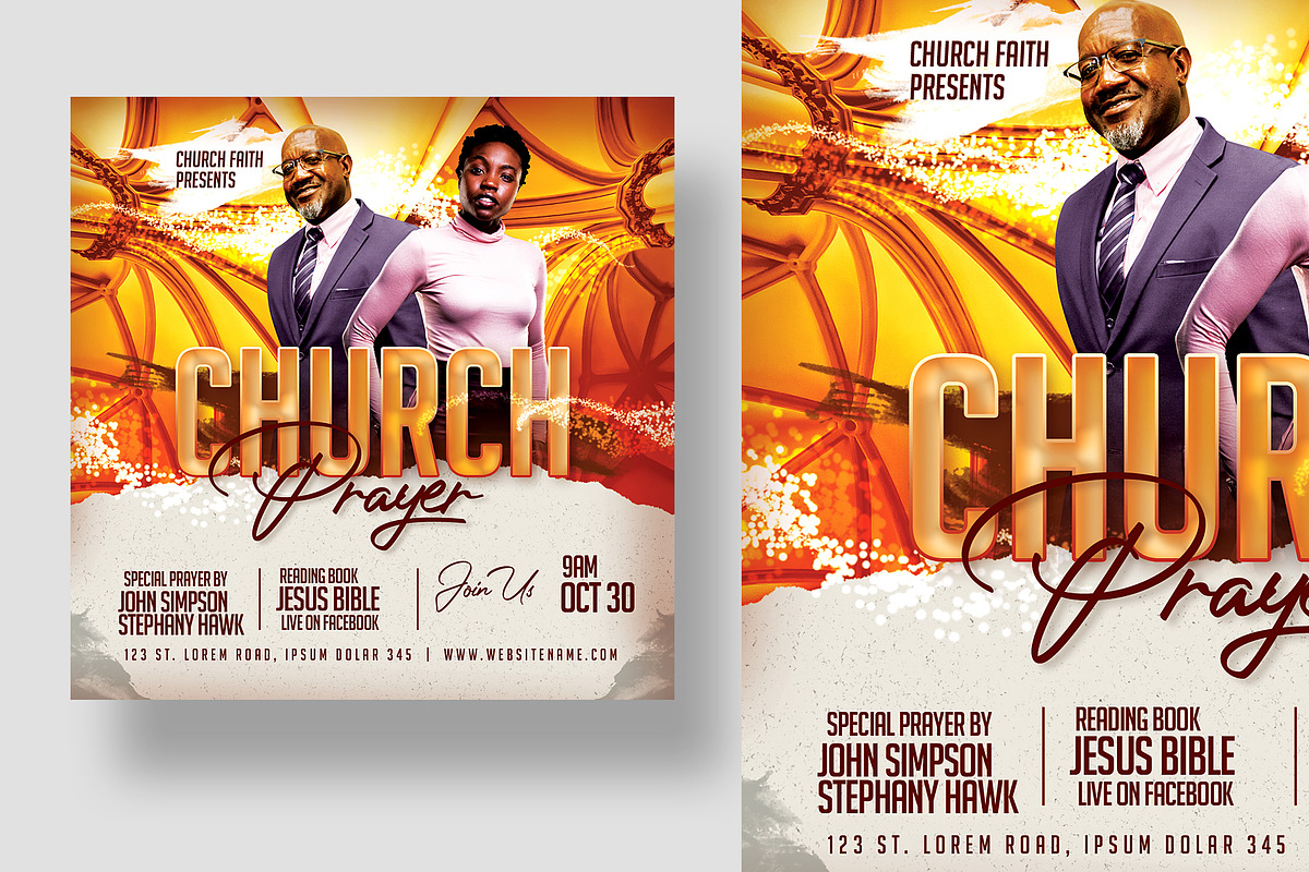 Church Flyers Bundle - Vol 6, a Flyer Template by Satgur Graphic Design (Photo 7 of 11)