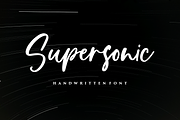 Supersonic - Handwritten Font, a Script Font by Fikryal Studio (Thumbnail 1 of 10)