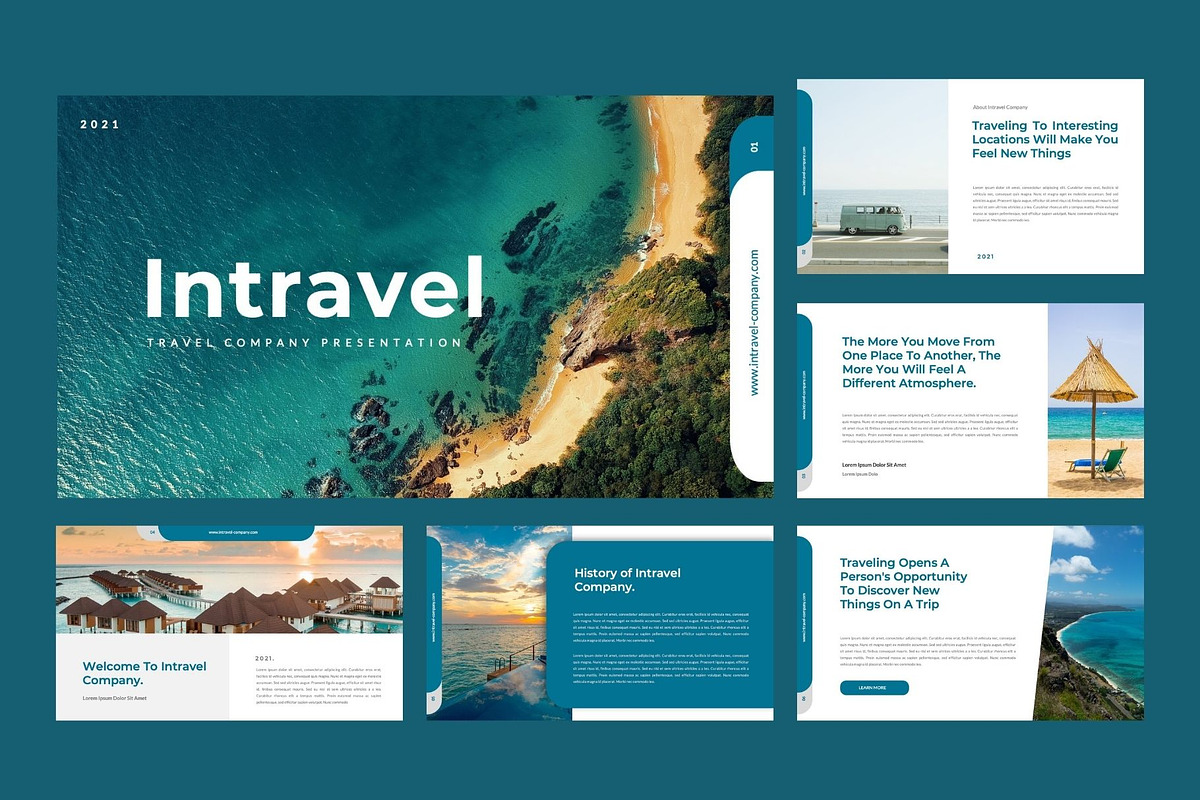 INTRAVEL Business Keynote Template, a Presentation Template by Rizki Herdian (Photo 2 of 6)