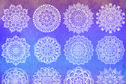 20 Floral hand drawn mandalas, a Pattern Graphic by KatPush (Thumbnail 6 of 6)