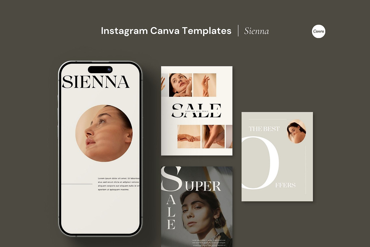 Instagram Post Templates | Sienna, a Social Media Template by BoldNStudio (Photo 1 of 7)