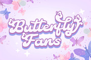 Cute Butterfly - Retro Script Font, a Script Font by Densu Creative (Thumbnail 2 of 9)