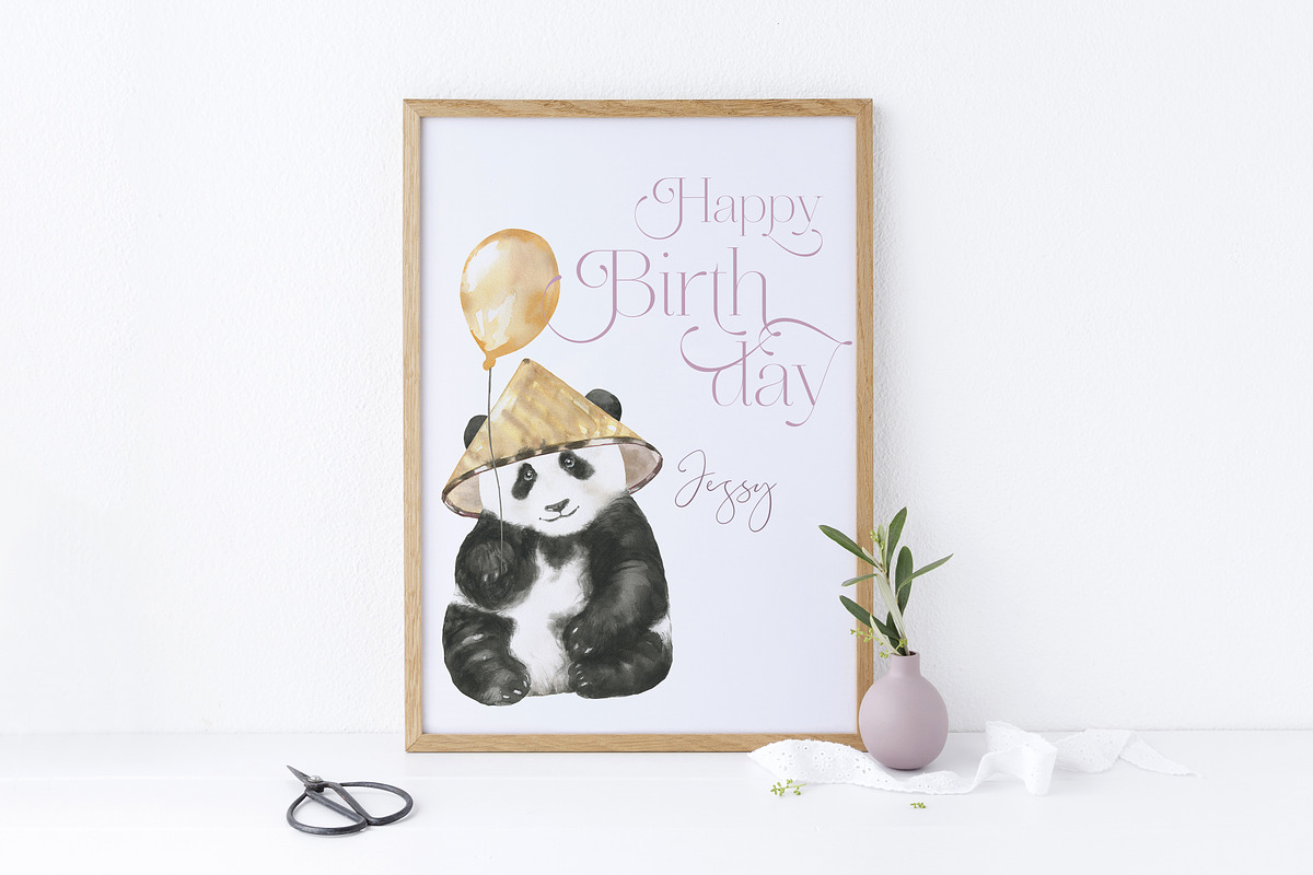Watercolor Panda Family, an Animal Illustration by Catherine Wheel (Photo 11 of 17)